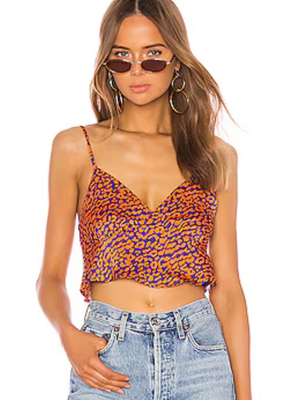 Super Down Kiana Orange Top - XS - Clemson / Auburn